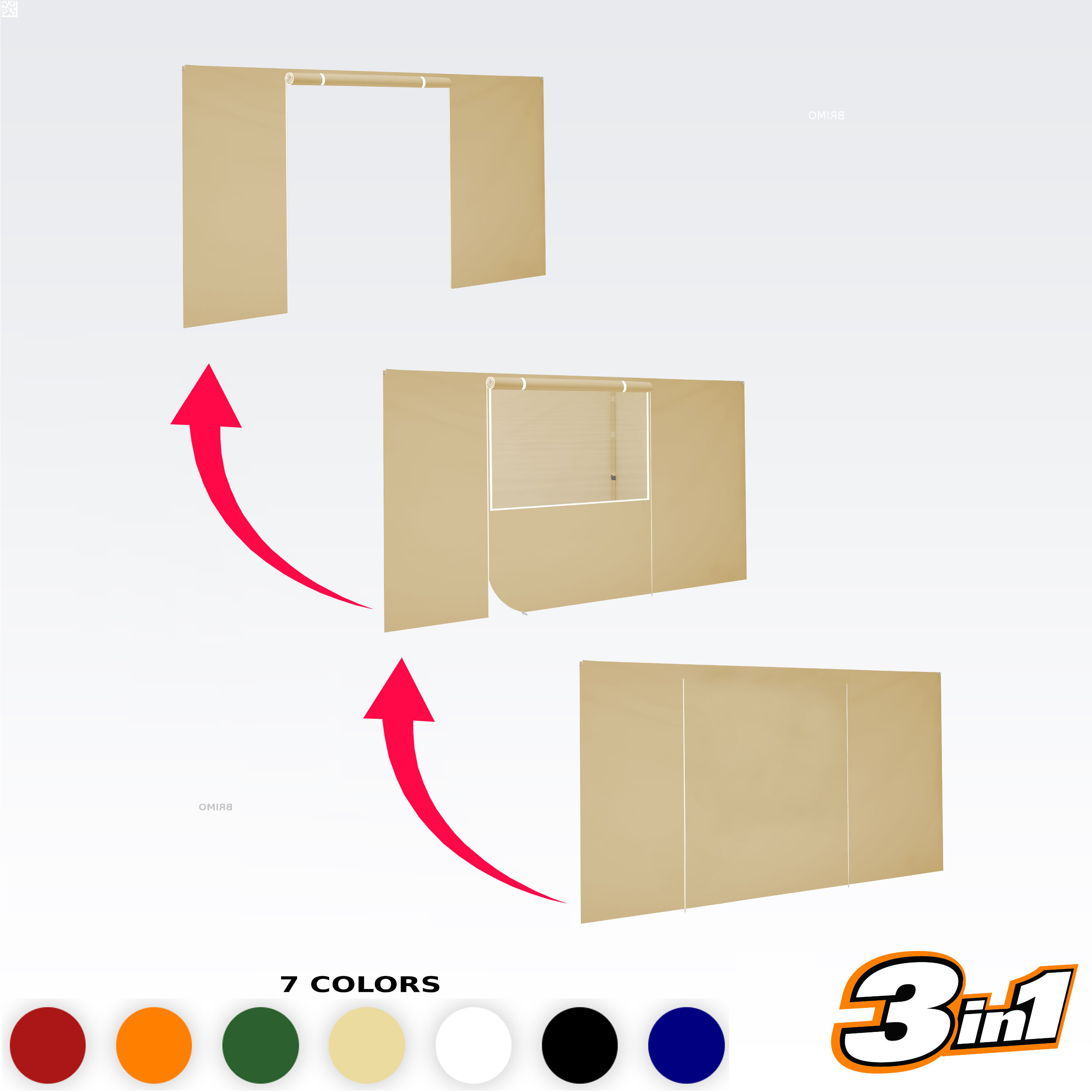 mur complet avec porte et fenêtre